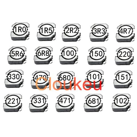 CD104R CDRH104R SMT Inductor 1/1.5/2.2/3.3/4.7/6.8/10/15/22/33/47/68/100/150/220/330/470/680UH/1MH 10*10*4mm ► Photo 1/1