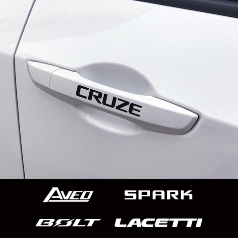 4PCS Car Sticker For Chevrolet BOLT Cavalier Corvette Cruze Lacetti Onix Orlando Spark Suburban Tahoe Tracker Trailblaze Trax ► Photo 1/6