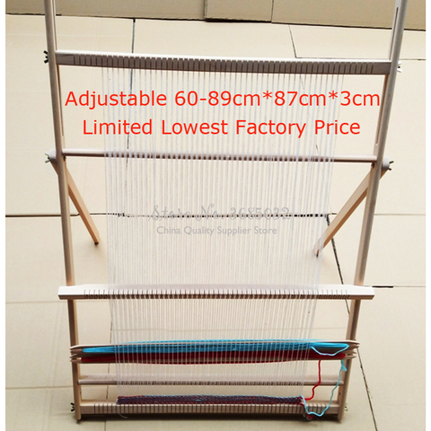 15%,Hand-made looms DIY lifting Tapestry Loom Large frame knitting machine with Smooth surface Beech wooden 89*87cm ► Photo 1/5