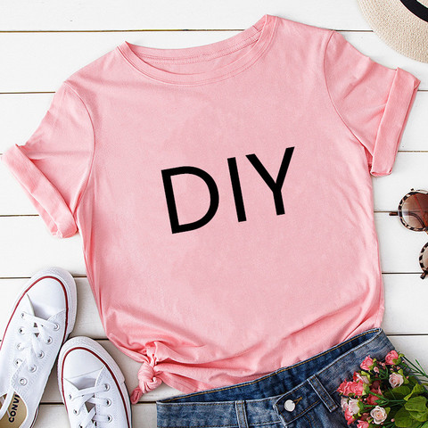 Women Customize T-shirt White Pink Grey Yellow Black T-shirt Women's DIY customer t-shirt Wholesale,Drop Ship ► Photo 1/4