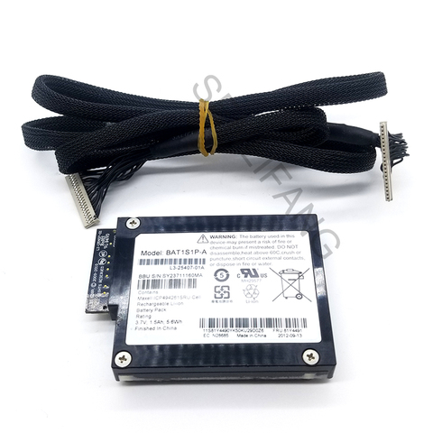 81Y4491 For M5000 M5016 M5110 M5014 9261-8i  Battery Backup Unit for SY23711160MA BAT1S1P-A  IBBU09 with cable 90Y7309 ► Photo 1/2