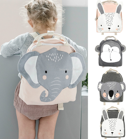 Children Backpack Animals Design Girl Boys Backpack Toddler Kids School Bag Kindergarten Cartoon Rabbit Butterfly lion print Bag ► Photo 1/6