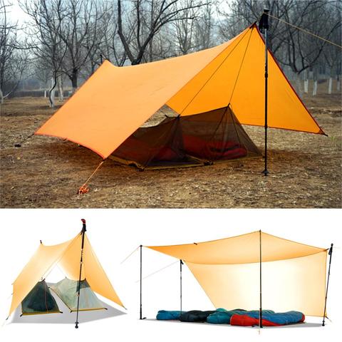 450g 20D Two-Side Silicone Coated Nylon Tarp Ultralight Sun Shelter Beach Tent Pergola Awning Canopy Rainfly Camping Sunshelter ► Photo 1/6