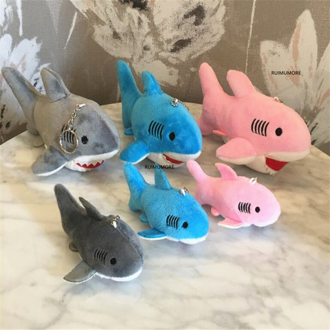 2Sizes, 3Colors Shark Plush Stuffed TOY Doll , Small Ocean Animal Keychain Pendant Plush Toy , Gift Plush DOLL ► Photo 1/6