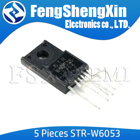 5PCS STR-W6053N TO220 STR-W6053 STRW6053N STR-W6053S TO220F-6 STRW6053S STRW6053 W6053N W6053S  power supply chip ► Photo 1/1