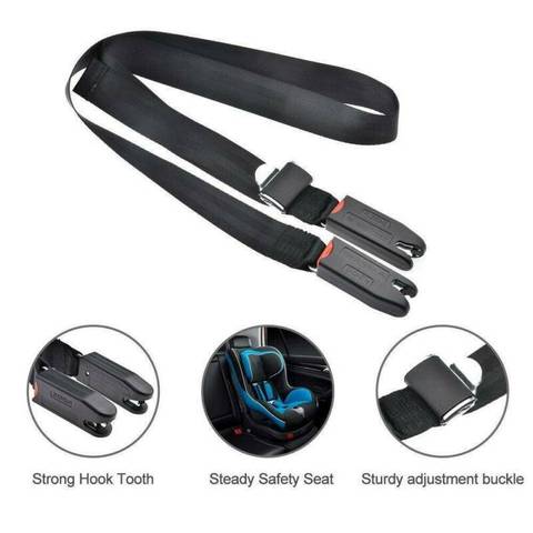 Car Auto Adjustable Child Kids Baby Safety Seat Isofix/Latch Soft Interface Connecting Belt Fixing Band Strap Anchor Holder ► Photo 1/6