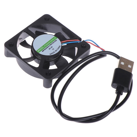 Hot sale 1pc 5V USB Connector PC Fan Cooler Heatsink Exhaust CPU Cooling Fan Replacement with 45cm Cable 50x50x10MM ► Photo 1/4