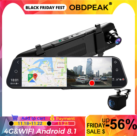 Car DVR A980 4G Android 8.1 ADAS 10