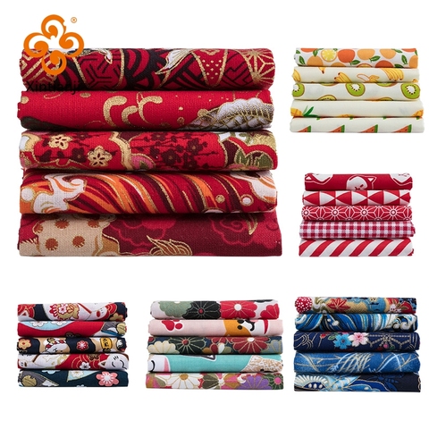 Japanese Cotton Printed Patchwork Fabric Quilting Material For Sewing Dolls And Bags Needlework Accessories 20x25cm/Pcs TJ0361 ► Photo 1/4