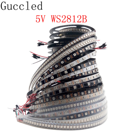 WS2812B Led Strip WS2812 5050 Smart RGB Led Lights Individually Addressable Led Strip Light Black/White PCB IP30/65/67 DC5V ► Photo 1/6