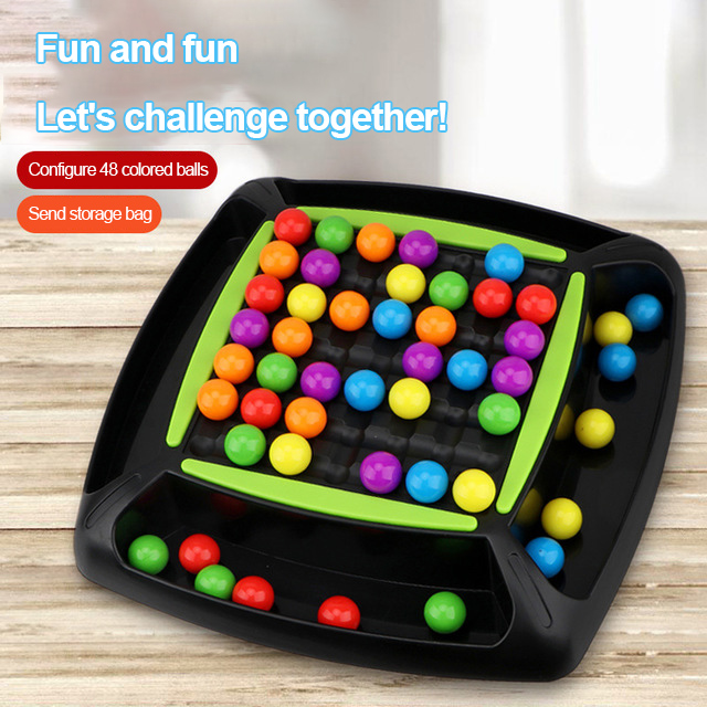Rainbow Ball Elimination Game Rainbow Puzzle Magic Chess Toy Set For Kid & Adult 