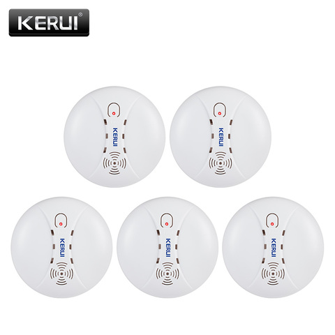 KERUI 5pcs 10pcs 433MHZ wireless home fire smoke alarm  GSM Wifi alarm system ► Photo 1/6