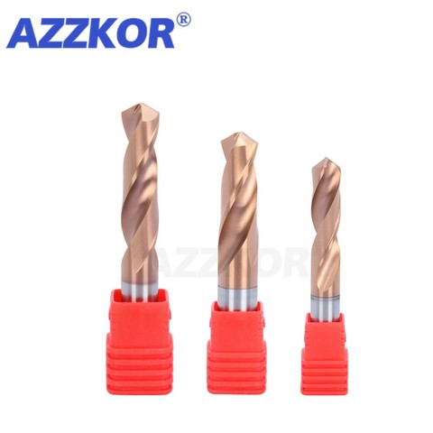 Carbide Alloy 3D Drill Tungsten Steel Super Hard Stainless Twist Bit Straight Handle Solid Interval Bronze For CNC Lathe Machine ► Photo 1/5