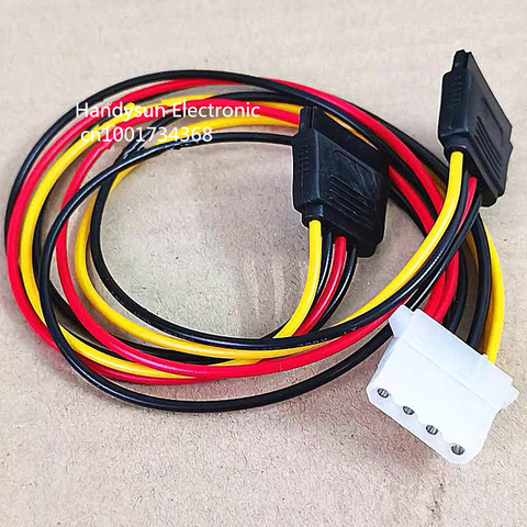 4Pin IDE Female Molex to 2 Female Serial ATA SATA Dual 15pin to 4pin Y Splitter Adapter Hard Drive Power Supply Cable Connector ► Photo 1/2