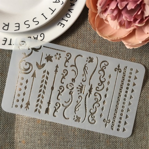 New A6 Geometry Flag 19 DIY Craft Layering Stencils Wall Painting Scrapbooking Stamping Embossing Album Paper Card Template ► Photo 1/1