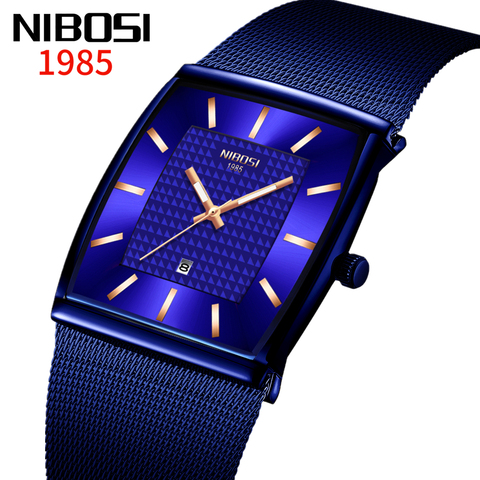 NIBOSI Relogio Masculino 2022 Genuine Men Watch Design Sport Watches Waterproof Creative Watch Man Square Wrist Watch Clock ► Photo 1/6
