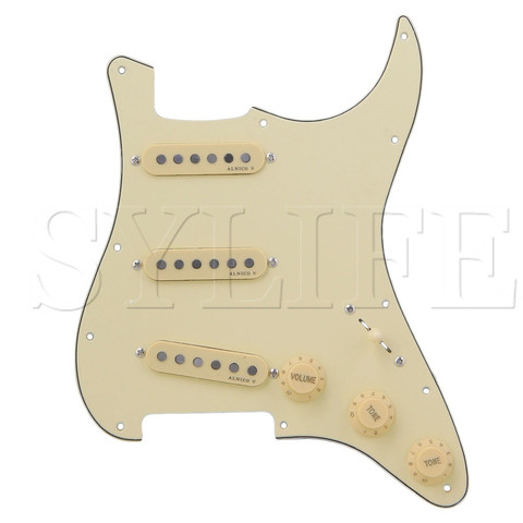 3-ply SSS PVC Pickguard with 3 ALNICO V Single Coil Pickups 5-Way Switch ► Photo 1/3