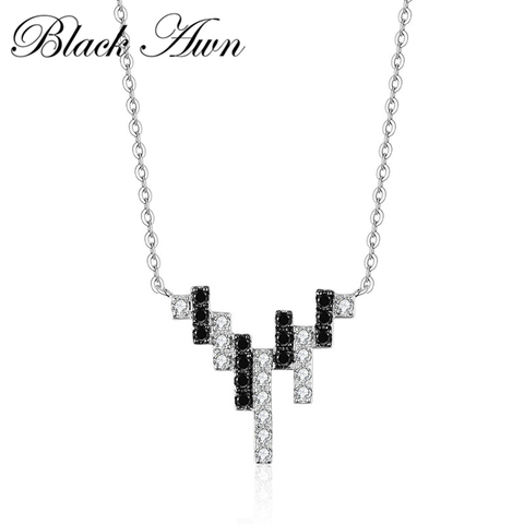 BLACK AWN 2022 New 925 Sterling Silver Jewelry Piano keys Necklace for Women Love-Song Series Sterling Silver Jewelry K050 ► Photo 1/6