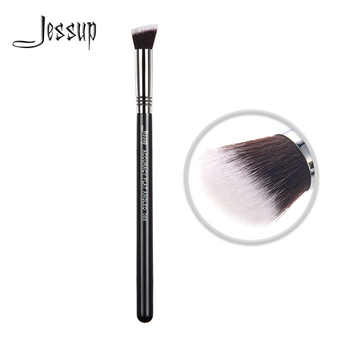 Jessup Black / Silver Contour Brush Makeup for Face Soft Fibre Accuracy Flat Angled Blending Powder 088 ► Photo 1/6
