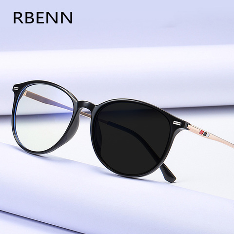 RBENN BRAND DESIGNER Photochromic Reading Glasses Women Men Chameleon Optical Frame Presbyopia Eyeglasses with CR-39 Lens +1.75 ► Photo 1/6