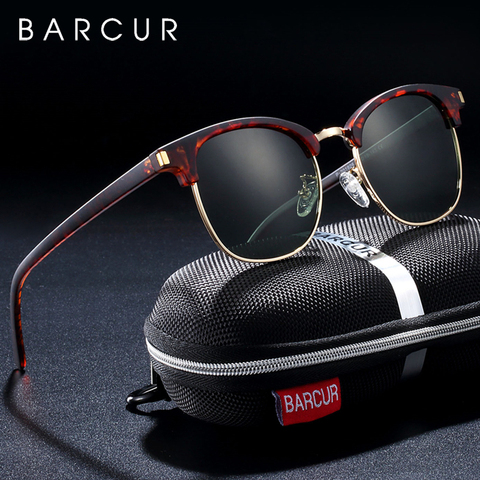 BARCUR Women Sun Glasses Men Sunglasses Polarized Shades Female Oculos lunette de soleil femme ► Photo 1/6