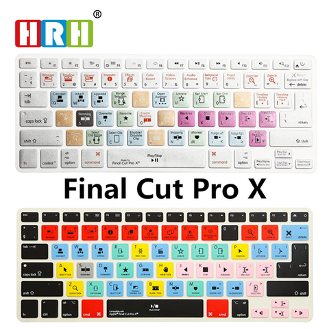 For Apple Final Cut Pro X Hotkey Silicone Keyboard Cover Skin For Macbook Pro 13