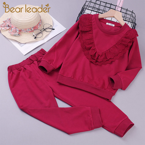 Bear Leader New Girls Clothing Sets Casual Boys Clothes Ruffle Tops Shirt Pants 2pcs Suit Kids Tracksuit for Girls Clothing Sets ► Photo 1/1