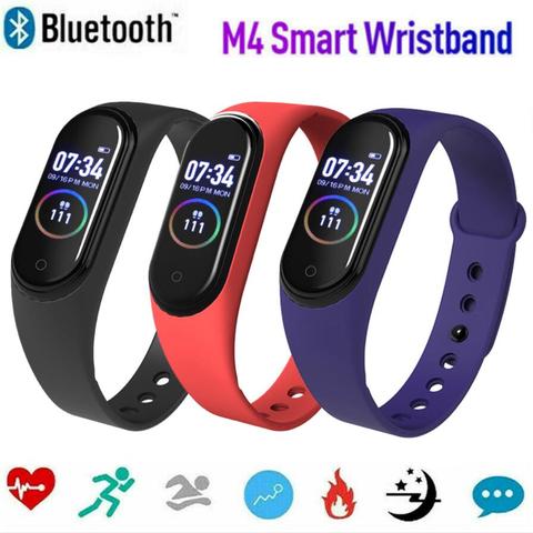 M4 Smart Bracelet Bluetooth Sport Watch Smart Band Color Screen Waterproof Heart Rate Fitness For Android IOS ► Photo 1/6