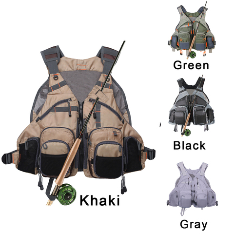 Adjustable Breathable Lightweight Fly Bass Fishing Vest  Backpack for Men and Women ► Photo 1/1