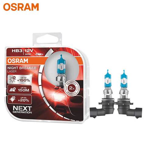 OSRAM Night Breaker Laser Next Generation 9005 HB3 12V 60W P20d Car Head Light Auto Fog Lamps +150 Brightness 9005NL (Twin) ► Photo 1/1