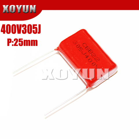 10PCS 400V305J 305J400V Pitch 25MM 400V 305J 3UF CBB Polypropylene film capacitor ► Photo 1/1