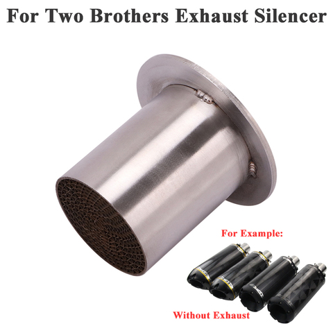 Universal Motorcycle Muffler DB Killer Removable For Two Brothers Exhaust Motorbike Front Tail Catalyst Silencer Reduce Noise ► Photo 1/5