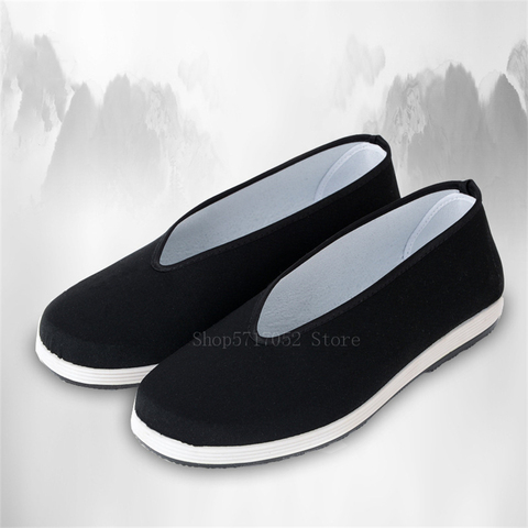 Chinese Style Traditional Beijing Shoes Men Male Kung Fu Wing Chun Soft Cotton Cloth Shoes Tang Suit Martial Art Casual Summer ► Photo 1/5