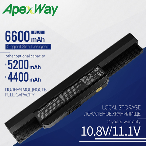 Laptop battery for ASUS K53S K53SV K53T K53TA K53TK K53U K53Z K54 K54C K54H K54HR K54HY K54L K54LY K84 K84C K84H K84HR K84HY ► Photo 1/4