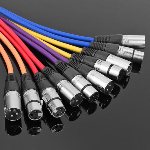 1m XLR Cable Male to Female 3Pin Zinc Alloy Professional Flexible and Durable Noise-Free Audio Cable Cord for Microphone ► Photo 1/6