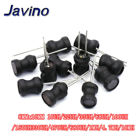 10pcs/Lot Power Inductor 8x10mm 10uh 22uh 33uh 47uh 68uh 100uh 150uh 220uh 1mh 10mh DR CORE Inductors Word ► Photo 1/6