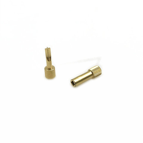 1pc Dental Screw Post Key Dental Material Dental Gold Plated Tapered Conical Screw Post Key ► Photo 1/6