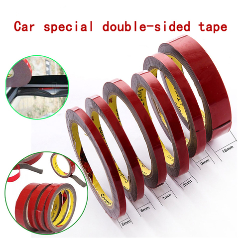 Car Special Double-sided Tape  VHB Black Strong Permanent Auto Spezial doppelseitiges Klebeband 5/6/7/8/9/10/12/15/18/20MM ► Photo 1/6