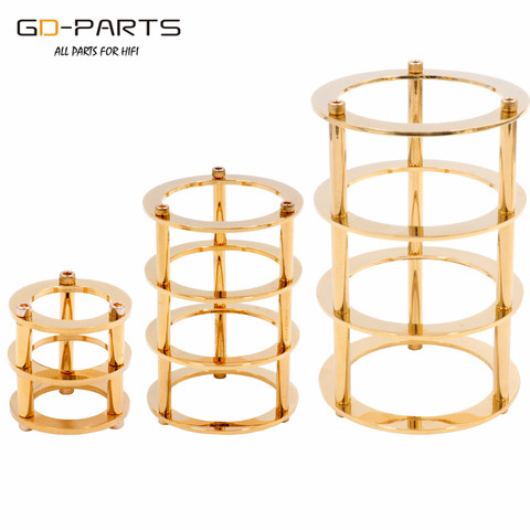 GD-PARTS 1PC Chrome/Gold Plated Brass Vacuum Tube Guard Protector for EL34 300B 12AX7 6V6 6L6 Hifi Vintage AUDIO Amplifier DIY ► Photo 1/6