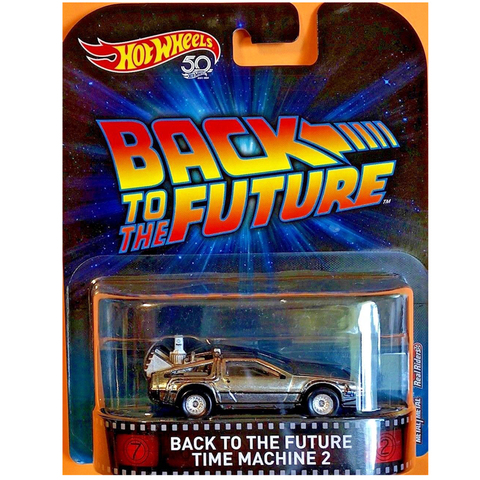 Hot Wheels 1/64 Car Back to the Future Time Machine 2 Movie'car Real Rides Metal Diecast Model Car ► Photo 1/1