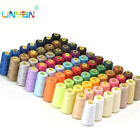 2 pieces Sewing Machine Industrial Polyester Thread 40S/2 Yarn for knitting polyester yarns kit glow thread overlock t3 ► Photo 1/5