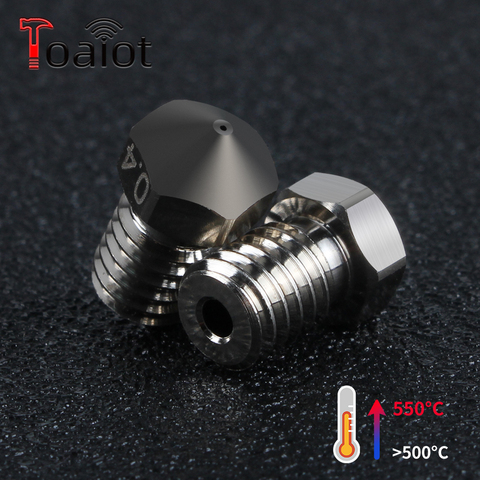 Toaiot Copper Nozzle Durable Non-stick High Performance 1.75mm Filament 0.4mm Nozzle For E3D V6 i3 3D Printer Hotend M6 Thread ► Photo 1/6
