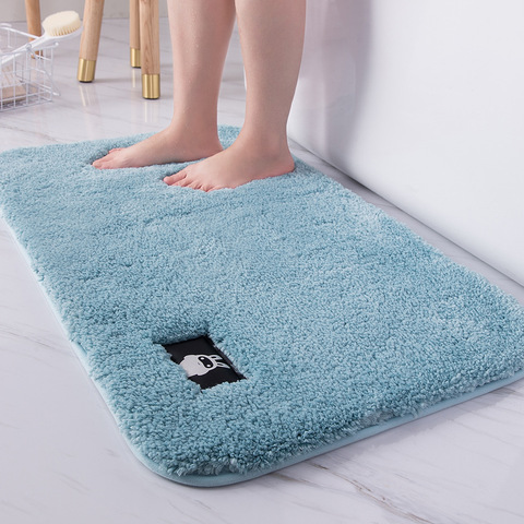 High-hair bathroom toilet door absorbent floor mat carpet bedroom non-slip foot pad bath rug  bathroom mat kitchen mat ► Photo 1/6