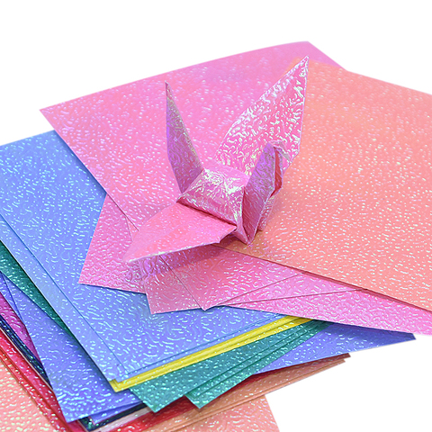 50pcs Multi Size Square Origami Paper Single-sided Glitter Folding Solid Color Papers For Kids Handmade Carfts DIY Scrapbooking ► Photo 1/6