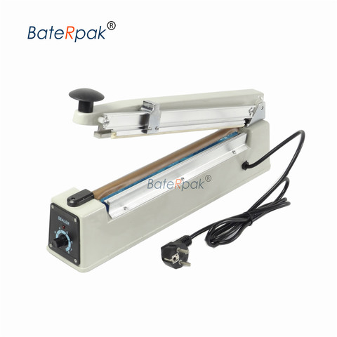 BateRpak PFS-300Aluminum body  Hand Impulse Sealer PP/PE film bag sealer,with cutter function,2mm sealing width,220V/50Hz ► Photo 1/6