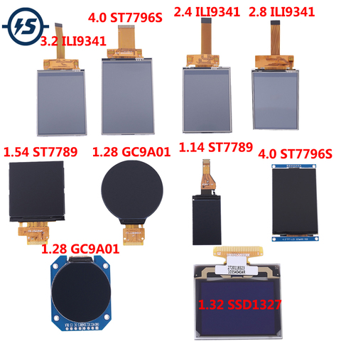 LCD Display Touch Screen Module Driver ST7789 GC9A01 ST7789 ILI9341 ST7796S SSD1327 1.14