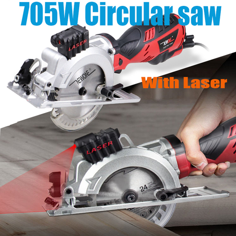 120V/230V 600W/705W Electric Power Tool Electric Mini Circular Saw With Laser multi-function Saw For Cutting Wood,PVC Tube, Tile ► Photo 1/6