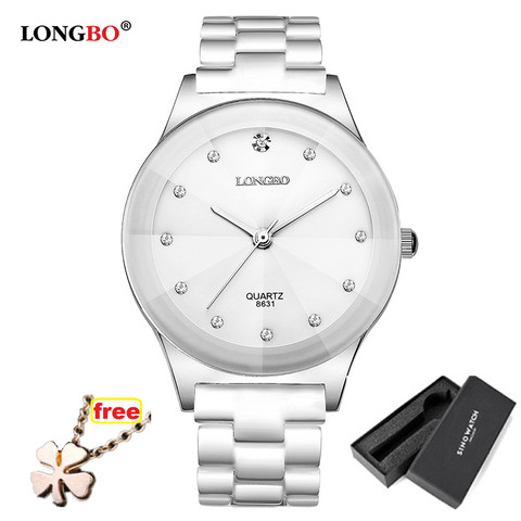 LONGBO Brand Watches Women Fashion Watch 2017 White Ceramic Diamond Waterproof Jelly Quartz Wrist Watches relogio feminino 8631  ► Photo 1/6