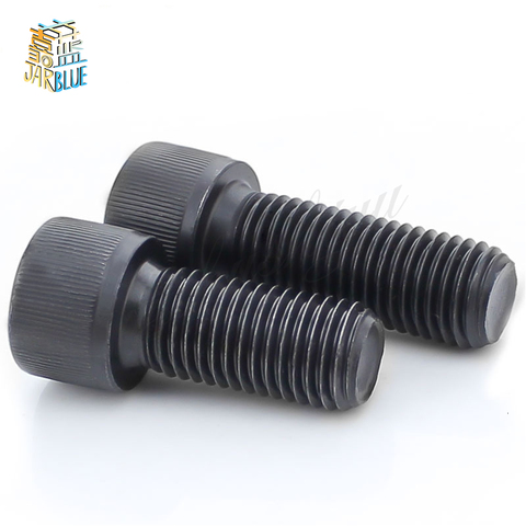 50pcs/Lot Metric Thread DIN912 m2 m2.5 m3  Black Grade 12.9 Alloy Steel Hex Socket Head Cap Screw Bolts ► Photo 1/4