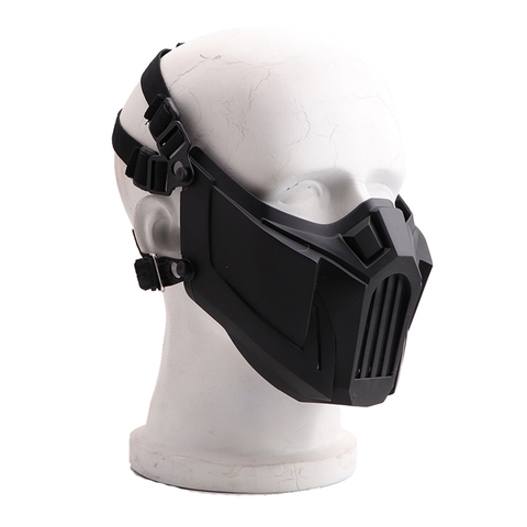 Hunting Tactical Half Face Mask Soft Detachable Breathable Shock Resistant Protective Mouth Protector Sports Accessories ► Photo 1/6